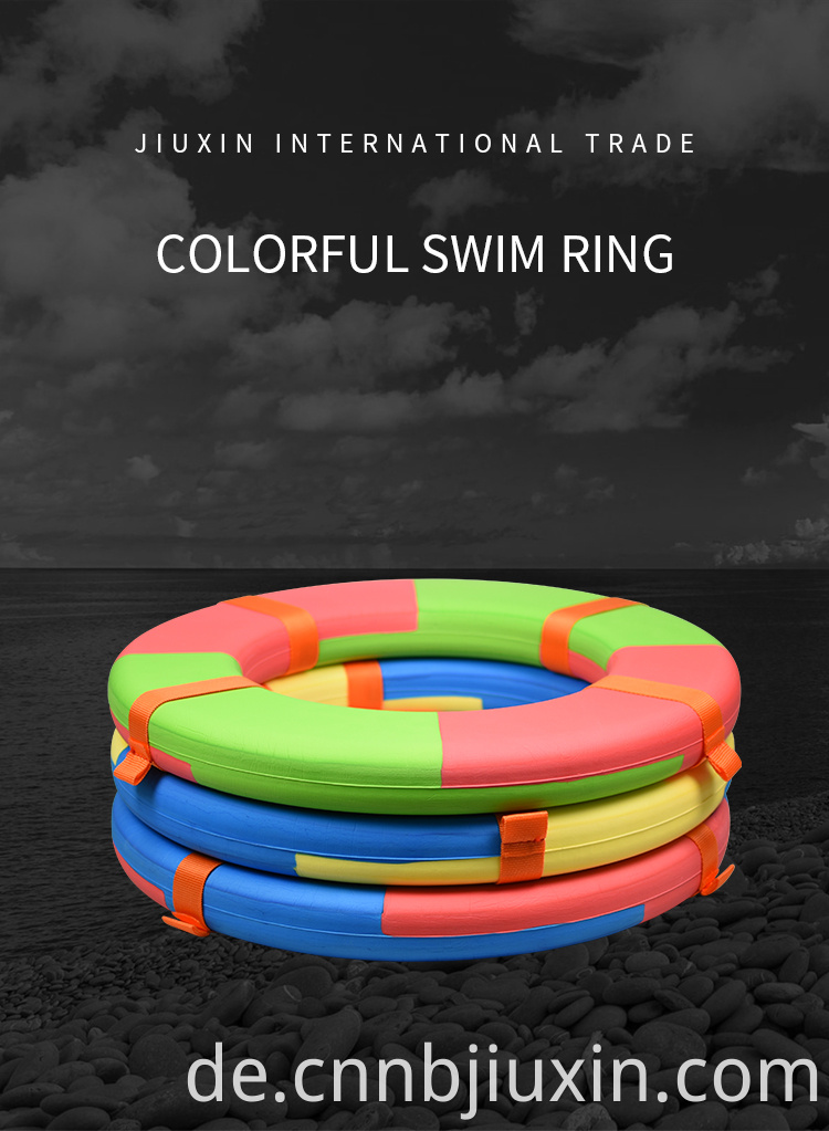 Ningbo Factory Customized Billig Eva Foam Solid Ring Floating Swimming Pool LifeBuoy